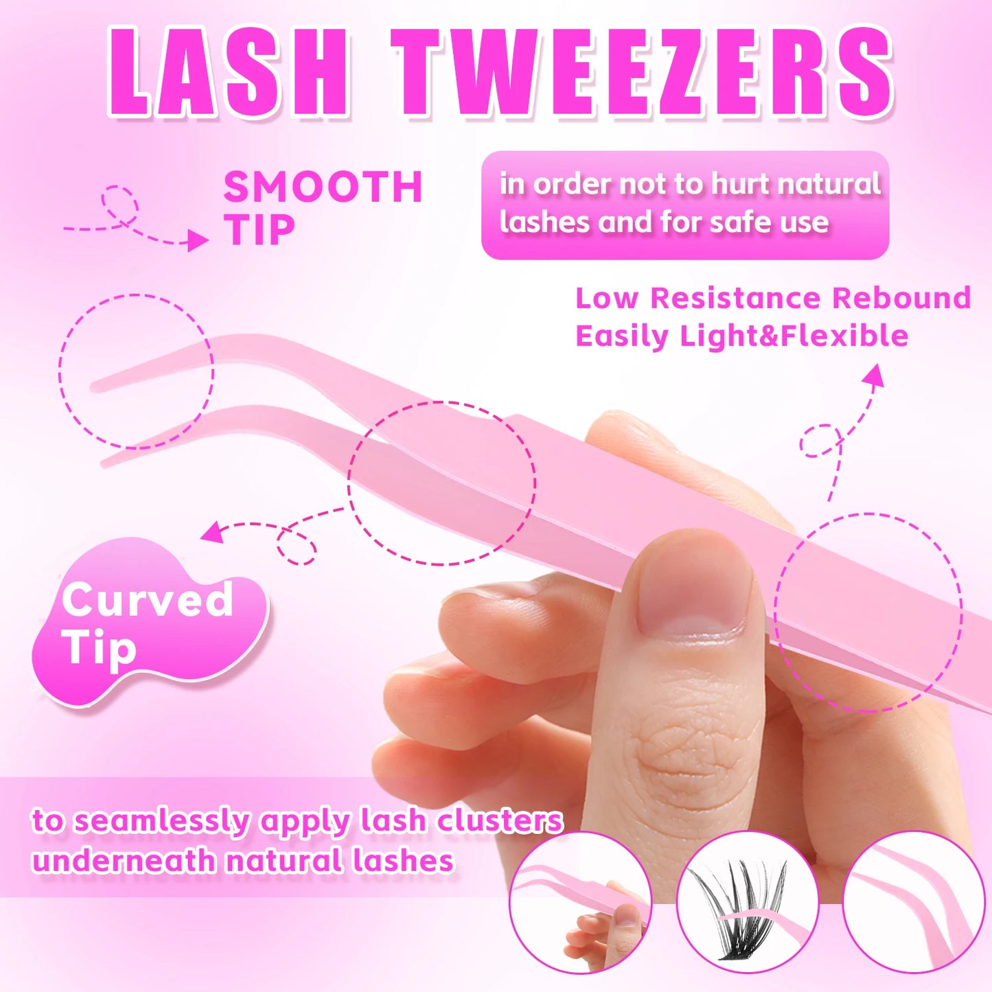 320/600/790 Cluster Lashes Kit – Daily & Party Essential with Mix-and-Match Lengths! Perfect for Effortless Glam Anytime