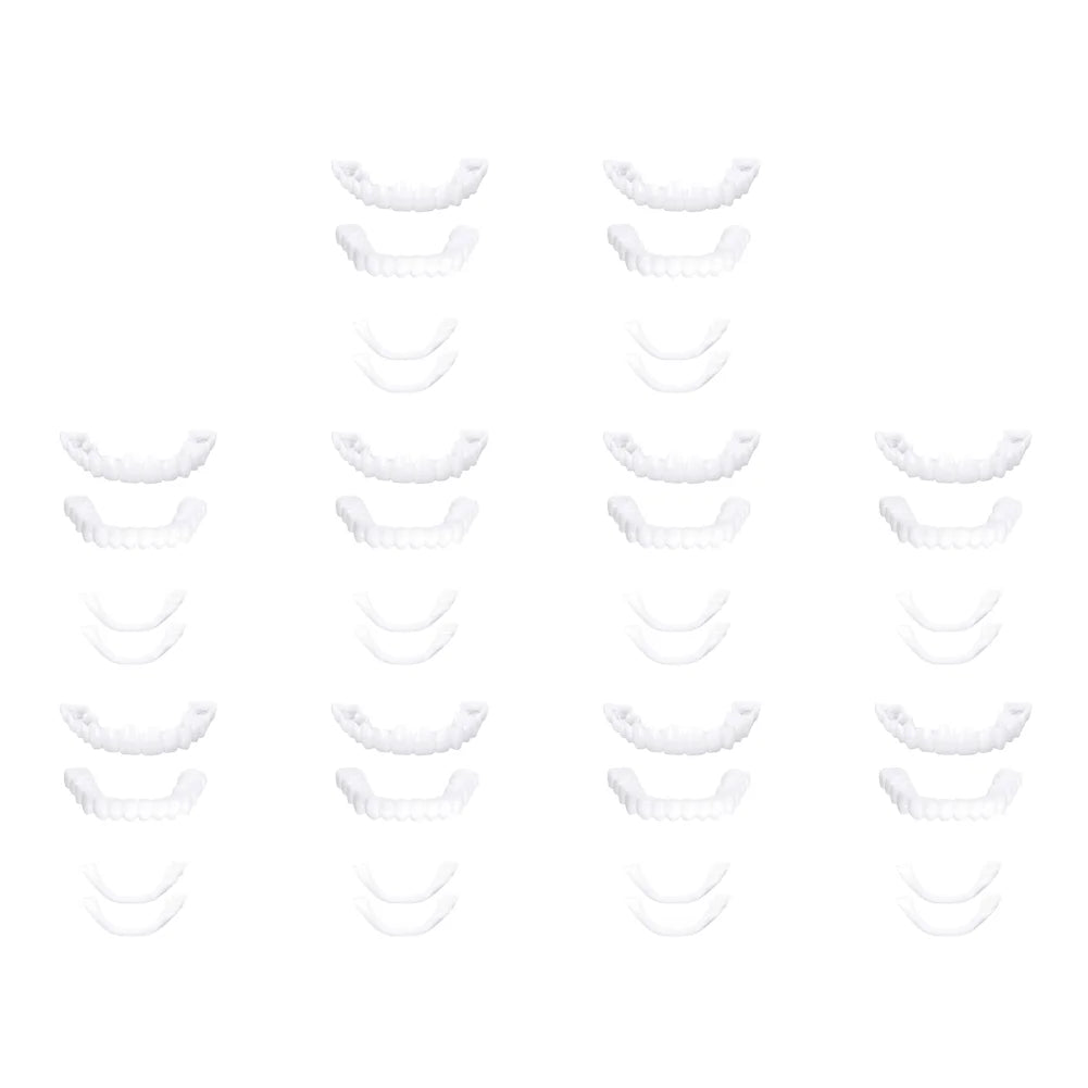 4-6 Pairs Upper&Lower Jaw Denture Dentures Teeth Denture Care Comfort Protect Your Teeth Perfect False Teeth for Men and Women