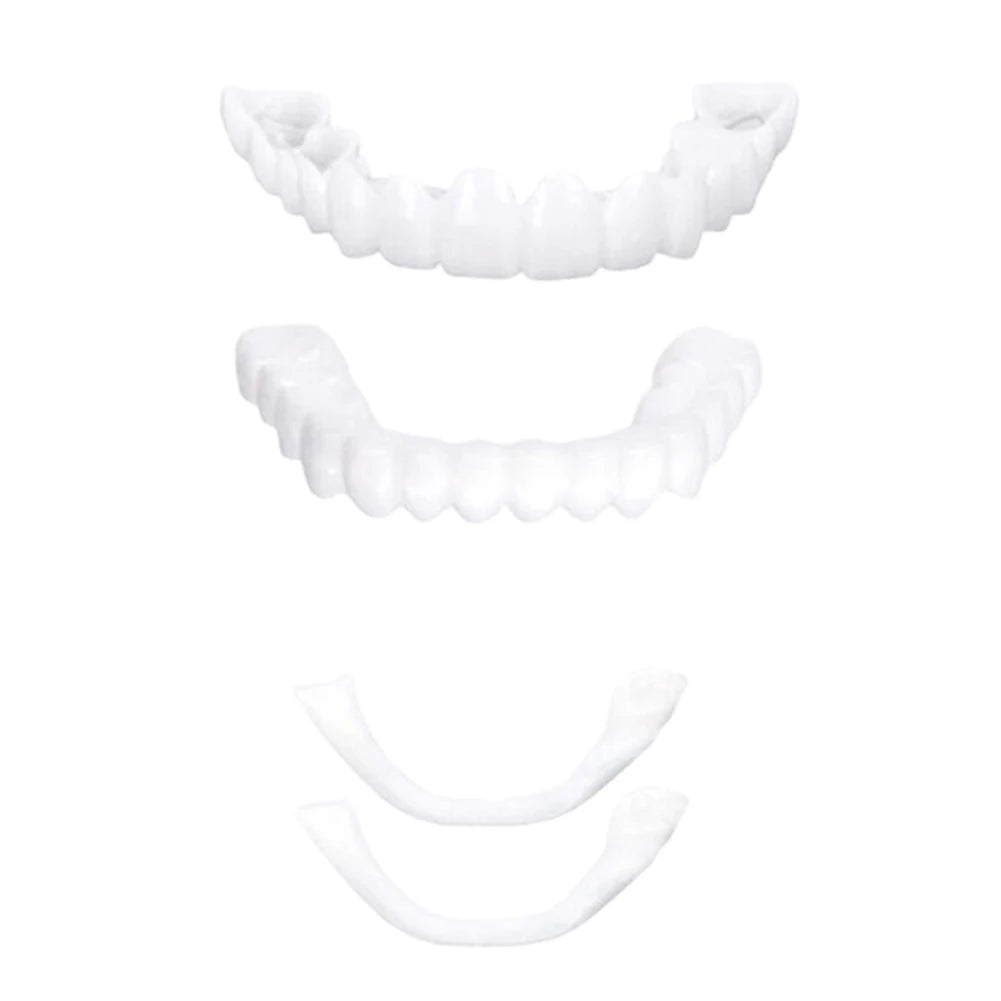 4-6 Pairs Upper&Lower Jaw Denture Dentures Teeth Denture Care Comfort Protect Your Teeth Perfect False Teeth for Men and Women